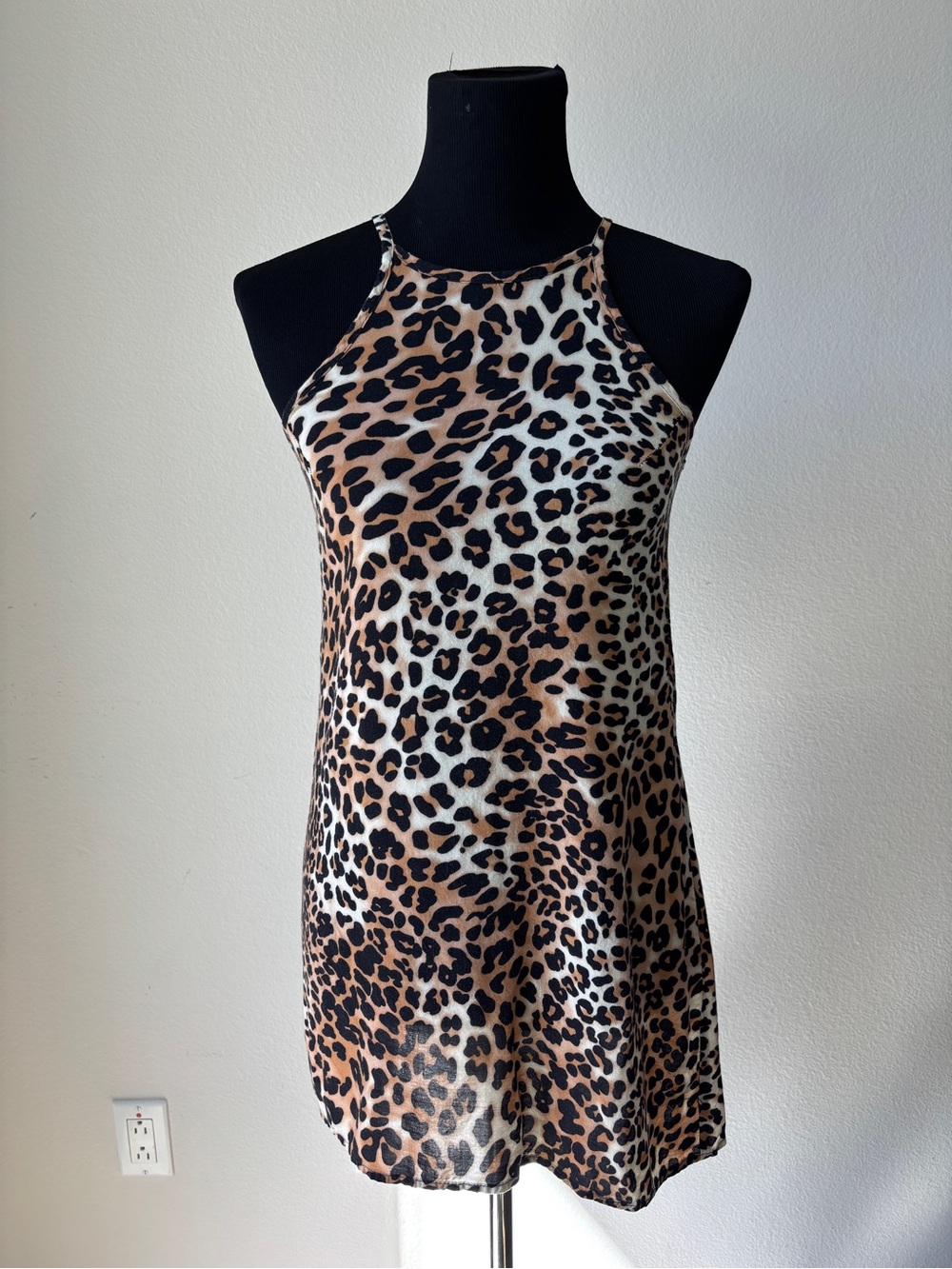 Urban Renewal Leopard Print Mini Dress - Brown